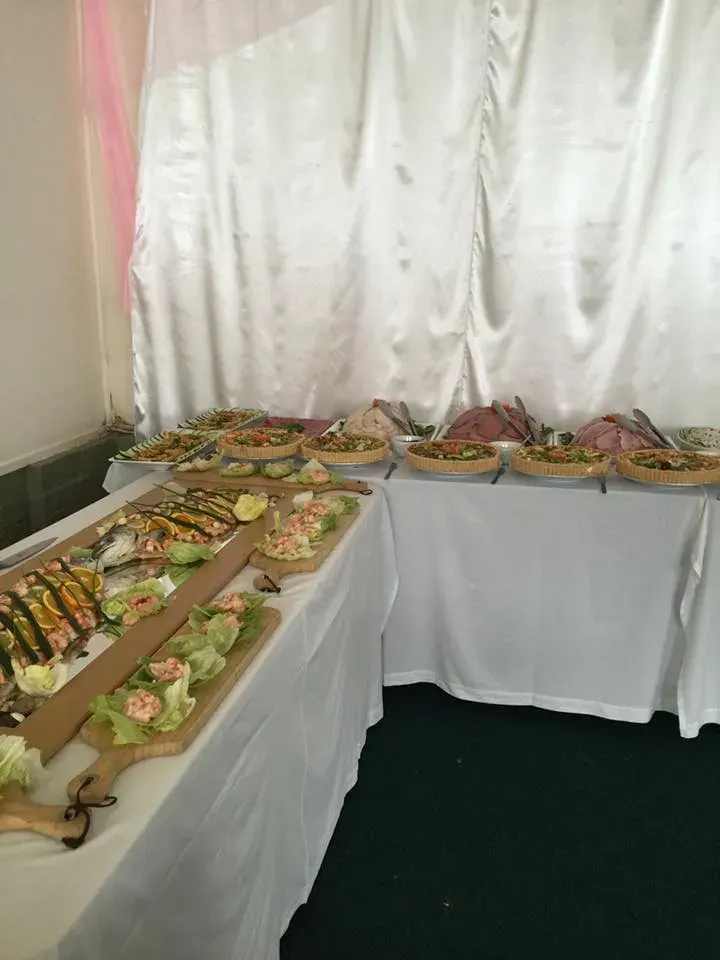 A buffet arranged for a celebration at Lower Lode Inn